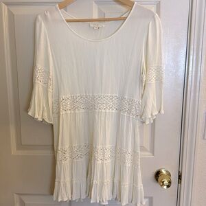 Boho Style Lace Cream Dress